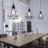 Base Retro Industrial Style Diamond Ceiling Lamp - Minimalist Nordic
