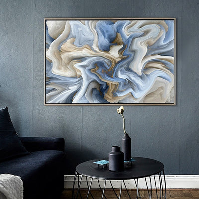 Modern Abstract Marble Textured Canvas - Minimalist Nordic