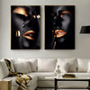 African Blood Oil Painting on Canvas - Minimalist Nordic