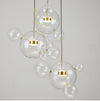 Living Room Chandelier Warm Glass Bubble Lamp - Minimalist Nordic