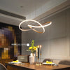 Post Modern Irregular LED Chandelier Light Aluminum Acrylic Ceiling Hanging Lamp Dining Room Pendant Restaurant Suspension Light - Minimalist Nordic