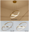 Circle Led Black Rings Pendant Lamp - Minimalist Nordic