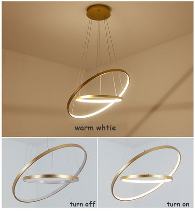 Circle Led Rings Pendant Lamp - Minimalist Nordic