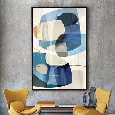 Nordic Abstract Colors Poster - Minimalist Nordic