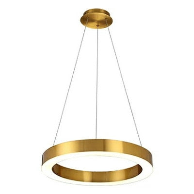 Fss Modern Gold Ring Design Led Round Chandeliers Lamp Chandelier Lighting For Living Room Projects Lights Indoor Light Fixtures - Minimalist Nordic