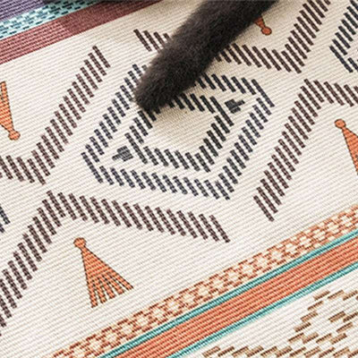 Bohemian Hand Woven Cotton Linen Rugs - Minimalist Nordic