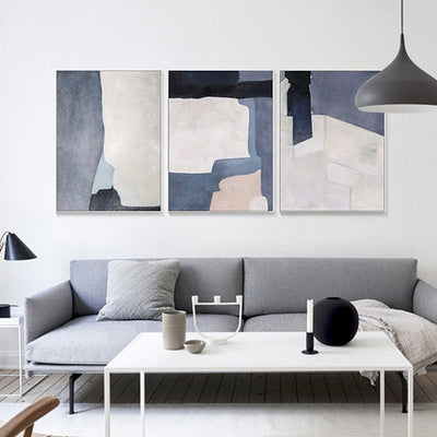 Living Room Triple Sofa Background Paintings Wall Art - Minimalist Nordic