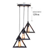 Modern Nordic Pendant Lights Black Iron Retro Loft Cage Pyramid Pendant Lamp American Industrial Metal Hanging Lamps - Minimalist Nordic