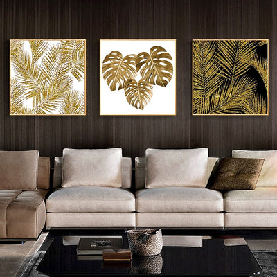 Abstract Gold Luxury Posters Nordic Canvas Art Painting Home Decor Wall Art Retro Print Living Room Vintage Minimalist Picture - Minimalist Nordic