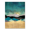 Forest Mountain Range Sunset Landscape Poster - Minimalist Nordic