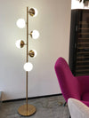 Elegant LED Floor Lamp Nordic Loft Golden Metal Living Room Sofa Standing Lamp Hotel Bedroom Deco Lights Bedside Desk Lamp - Minimalist Nordic