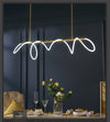 Postmodern Golden White Chandelier Lighting - Minimalist Nordic
