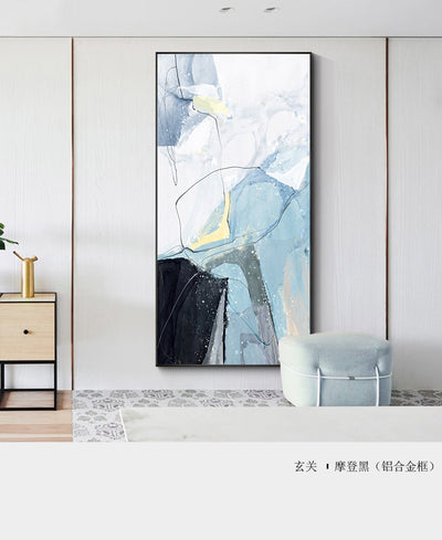 Oil Painting Abstract Wall Poster - Minimalist Nordic