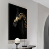 Black and gold horse poster Canvas - Minimalist Nordic