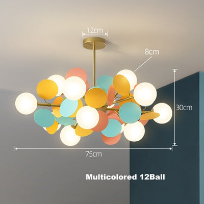Chandelier Multicolored Pendant Lights - Minimalist Nordic