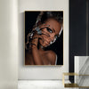 PA1147 Modern African Nude Woman Indian Portrait Canvas Painting Posters and Prints Scandinavian Wall Art Picture for Living Room Decor - Minimalist Nordic