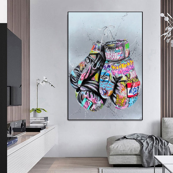 Modern Graffiti Funny Man Posters and Prints Canvas Paintings Wall Art  Pictures for Living Room Decor No Frame – Nordic Wall Decor