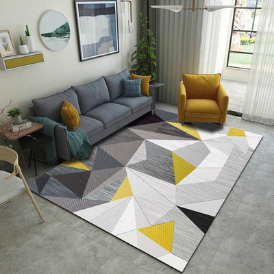 Modern Geometric Pattern Carpet Living Room Rug - Minimalist Nordic