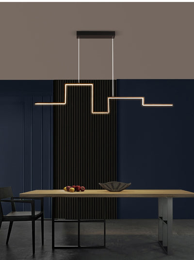 Modern Geometry Led Pendant Lights Black Led Pendant Chandeliers Lighting For Living Room Decor Dining Room Bedroom Hanging Lamp - Minimalist Nordic