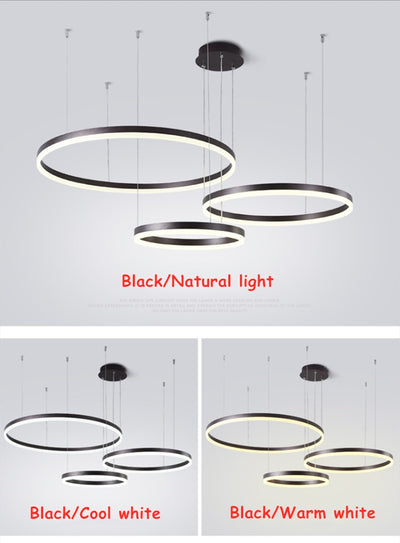 Circle Rings Modern Pendant Light - Minimalist Nordic