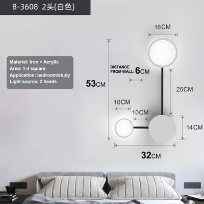 Nordic Modern Minimalist LED Wall Lamp For Living Room - Minimalist Nordic