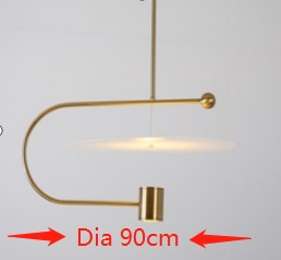 Simple LED Chandelier Lamp - Minimalist Nordic