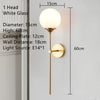 Modern Clear/Amber/Smoke grey/White Glass Wall Lamp Bedside Wall Sconce Living room Wall Light E14 LED Warm light Nordic Lamp - Minimalist Nordic