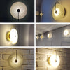 Zerouno Modern Sconces Lamp Wall Lamp Design Led Lights Marble Lampshade LED Lighting Fixture for Home Decor Bedroom Gold Lamps - Minimalist Nordic
