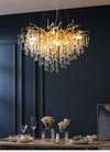 Artpad Rectangular Crystal Chandelier Living Room Lobby Hotel Light Fixtures for Celling Chandelier Modern Decorative Led Lamps - Minimalist Nordic