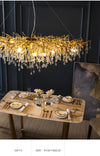Artpad Rectangular Crystal Chandelier Living Room Lobby Hotel Light Fixtures for Celling Chandelier Modern Decorative Led Lamps - Minimalist Nordic