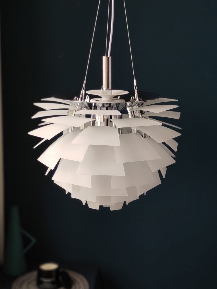 Nordic Style Aluminum PH Artichoke Lamp Ceiling Pendants Chandelier  White/Silver