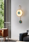 FKL Nordic Marble Wall Lamp Round Marble Light Luxury Living room Dining room Bedroom Bedside Background Wall Lamp - Minimalist Nordic