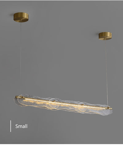 Water Pattern Glass Pendant Lamp - Minimalist Nordic