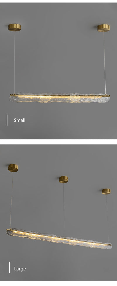 Water Pattern Glass Pendant Lamp - Minimalist Nordic