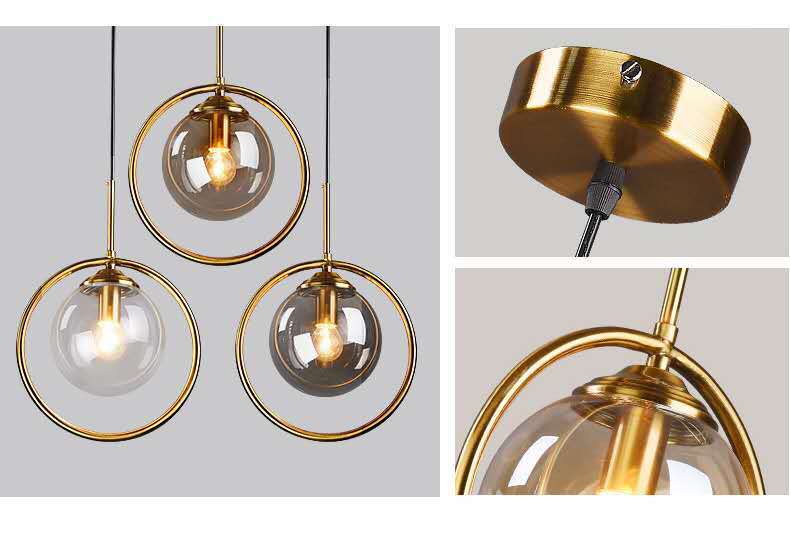 Gonjannor Minimalist Sticks and Balls Pendant Lamp