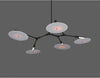 Tree chandelier Postmodern Branching Disc Collection Designer Molecular black and gold chandelier DiningRoom Decor kitchen light - Minimalist Nordic