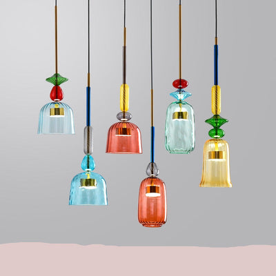 Nordic Color Candy Pendant Lights modern Living Room Bedroom Children&#39;s Room Glass Hanging Lamps Luminaira Home Decor Fixtures - Minimalist Nordic