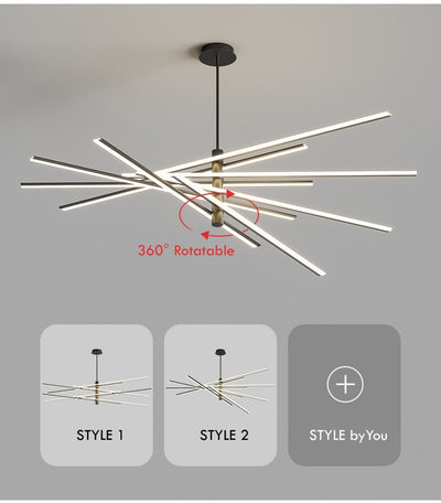 Spiral Living Room Chandeliers Lamp - Minimalist Nordic