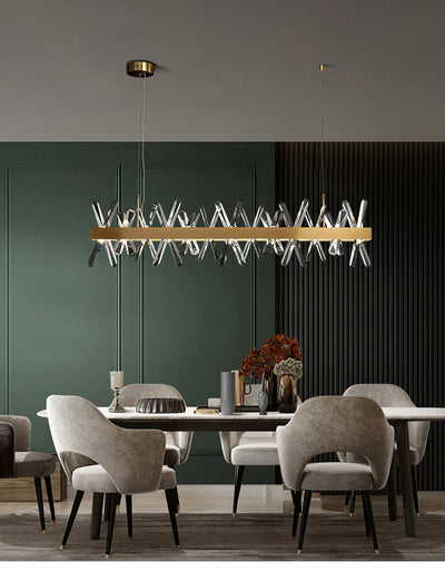 New Modern LED Chandelier Lights For Dining Living Room Bedroom Villa Bar Home Decorative Crystal Lamps Indoor Lighting Fixtures - Minimalist Nordic