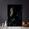 Black Gold African Nude Portrait Canvas - Minimalist Nordic